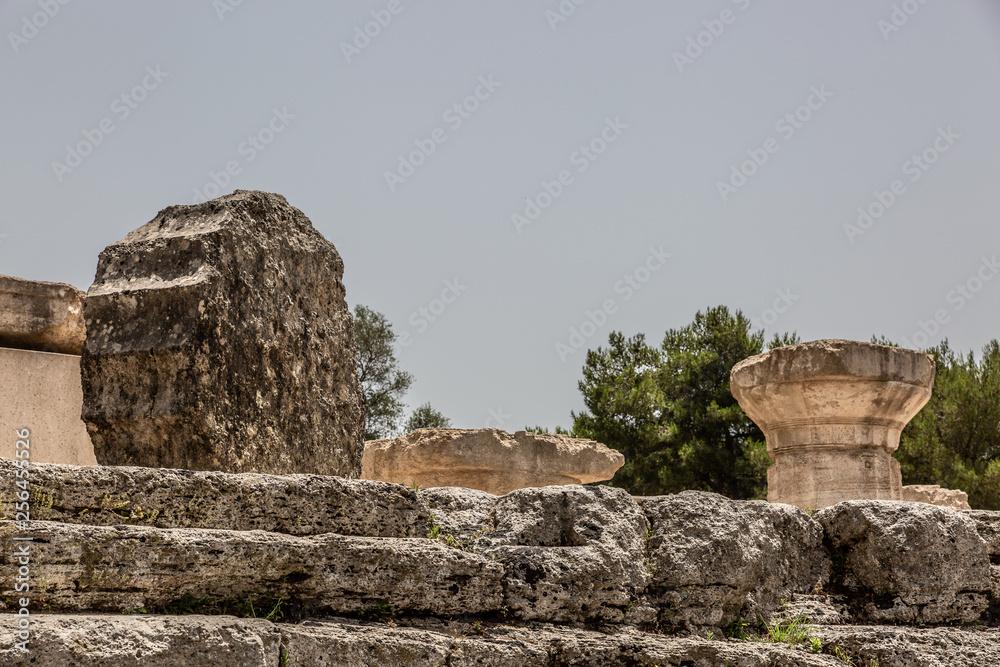 Greek ruins in Acropolis, Greece