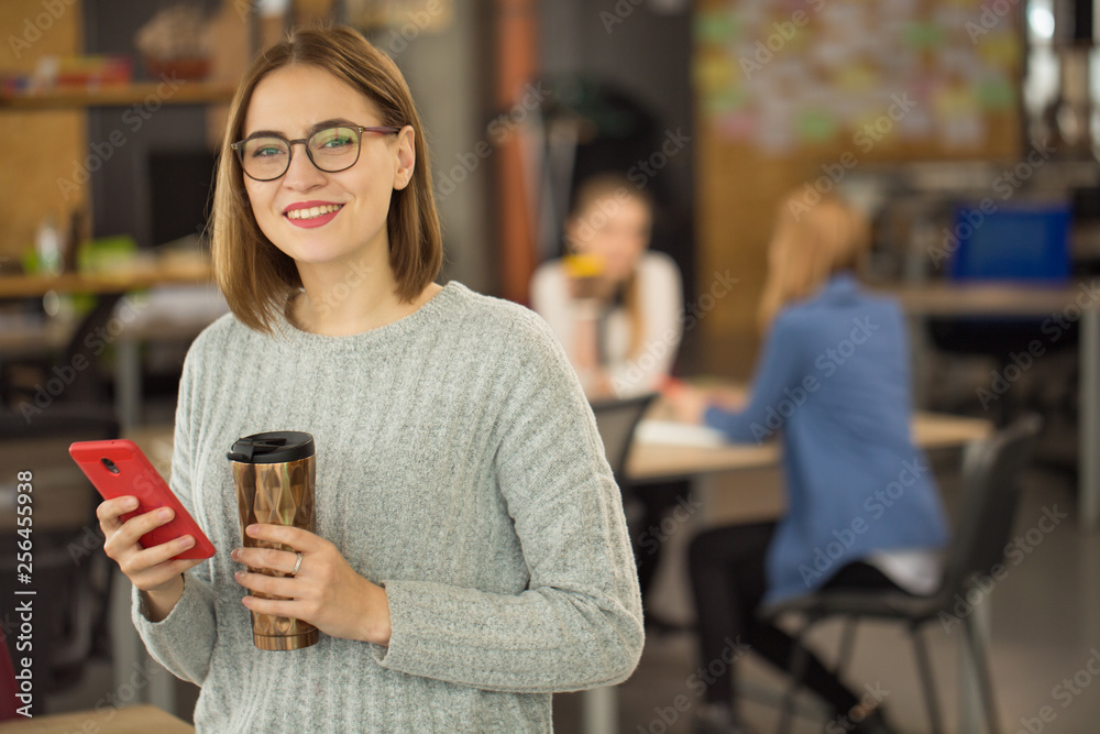 Young woman working at the office Young woman working at the office