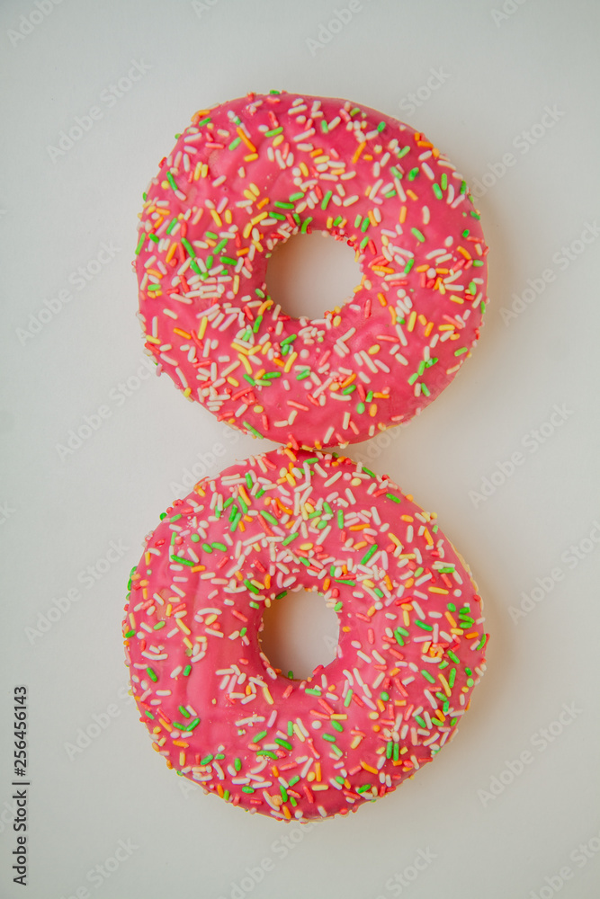 donut isolated on white background