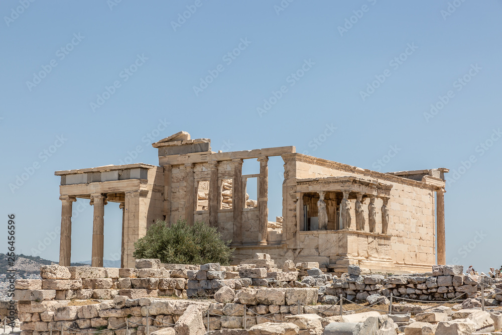 The Erecthion, the most sacred site of the Acropolis, Athens, Greece