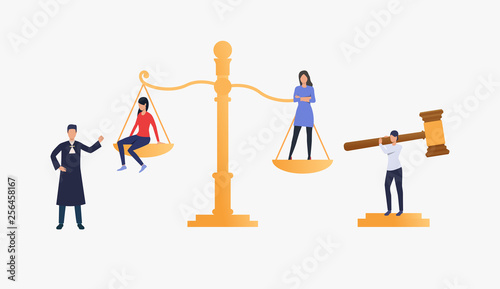 Judgement service illustration
