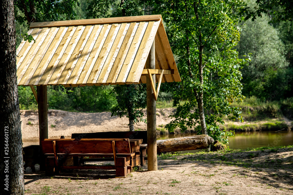 Recreation base near to the river.