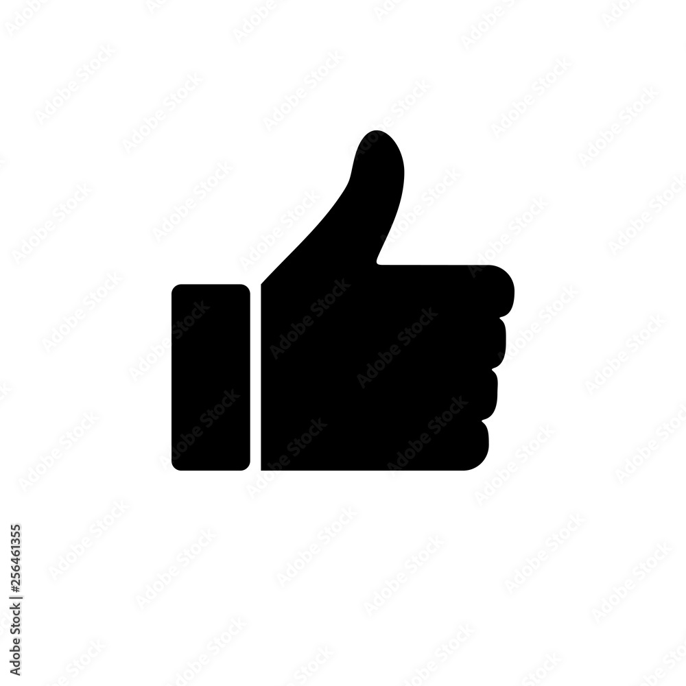 like icon vector. Thumbs up icon. social media icon. Like and dislike icon. Thumbs up and thumbs down