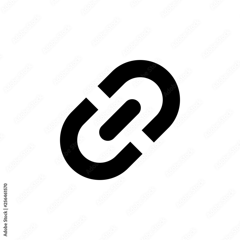 Link icon vector. Hyperlink chain symbol Link icon vector. Hyperlink chain symbol