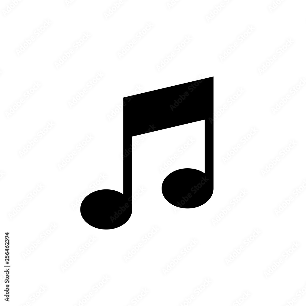 Music icon vector, Melody, song, note, sound, audio sign Isolated. Music icon vector, Melody, song, note, sound, audio sign Isolated.