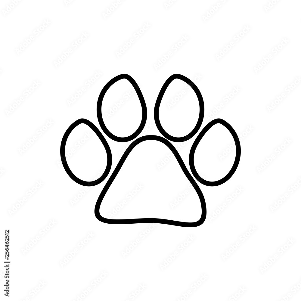 Paw icon vector. Paw Print icon Paw icon vector. Paw Print icon