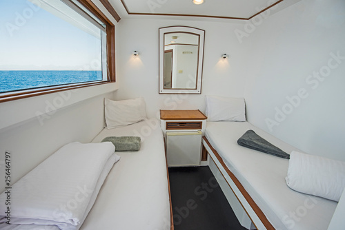 Carta da parati Cabin in a luxury private motor yacht