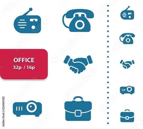 Office Icons (4x magnification for preview).