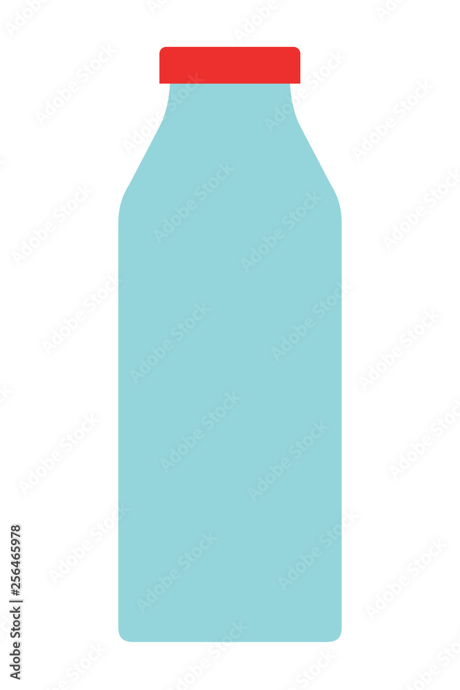 Yoghurt in a glass bottle vector flat isolated Yoghurt in a glass bottle vector flat isolated