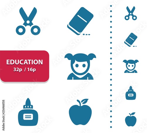 Education Icons (4x magnification for preview).