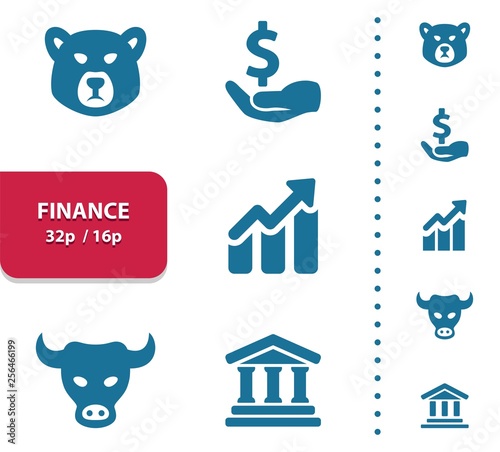 Finance Icons (4x magnification for preview).