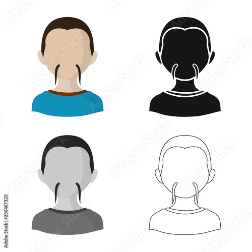 Vector design of imitator and resident icon. Collection of imitator and culture stock vector illustration.
