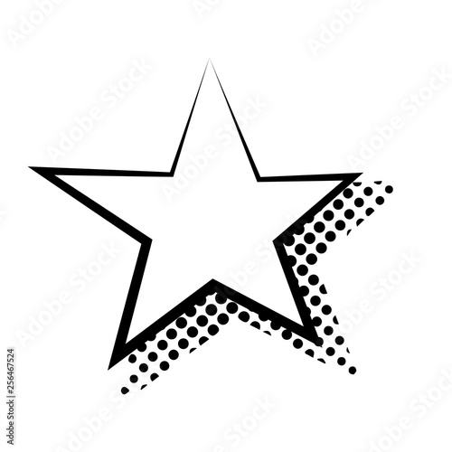 Speech bubble in Star form vector flat isolated