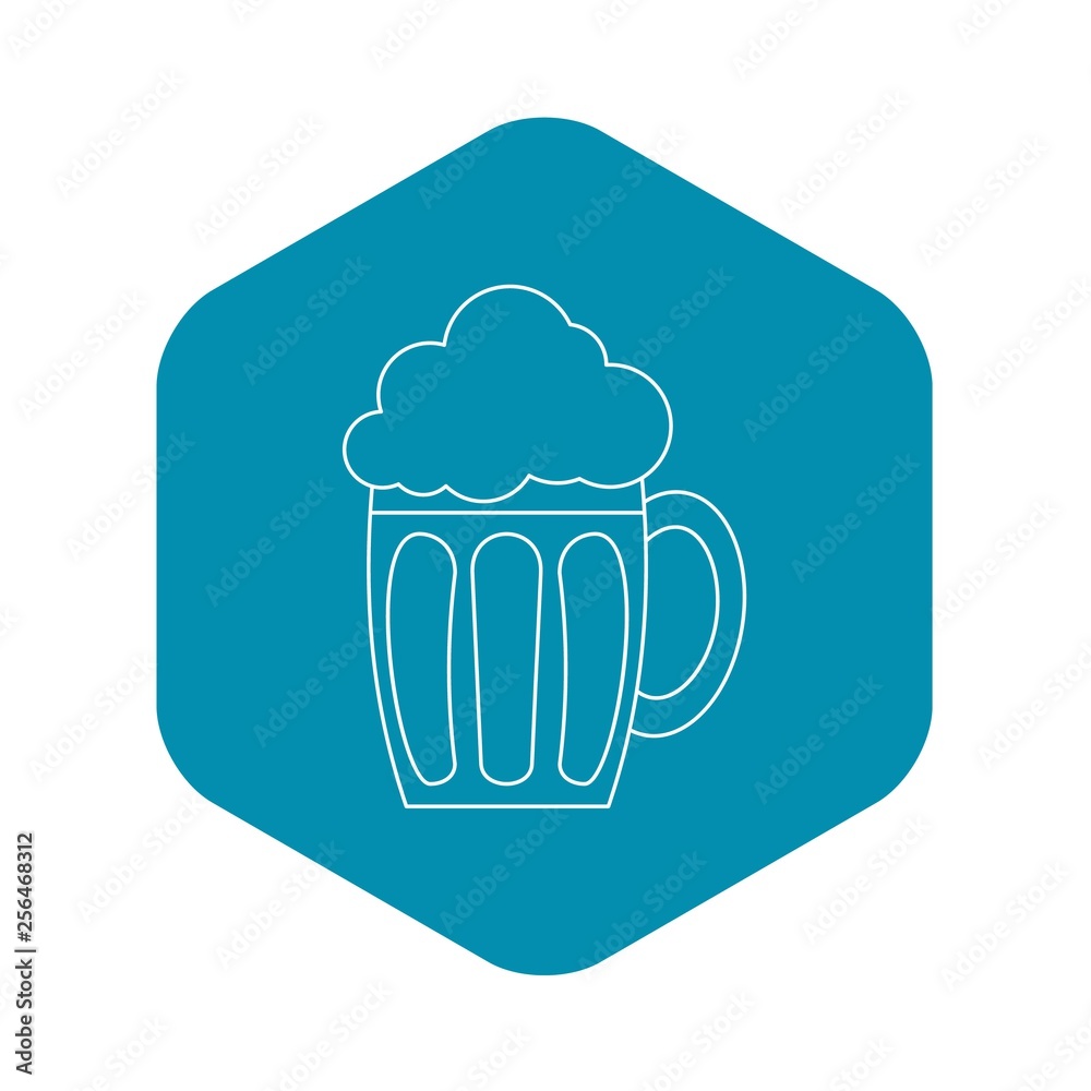 Beer icon. Outline illustration of beer vector icon for web Beer icon. Outline illustration of beer vector icon for web