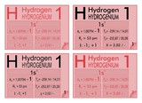 Hydrogen complete horizontal table graphe