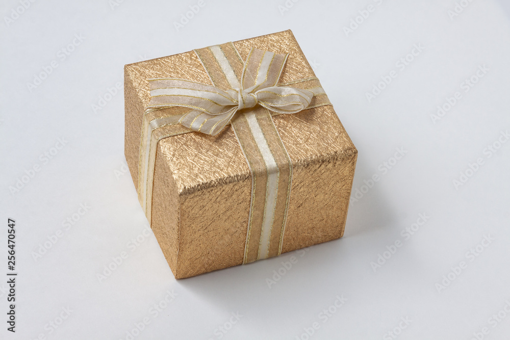 gift box with ribbon and bow on white background gift box with ribbon and bow on white background