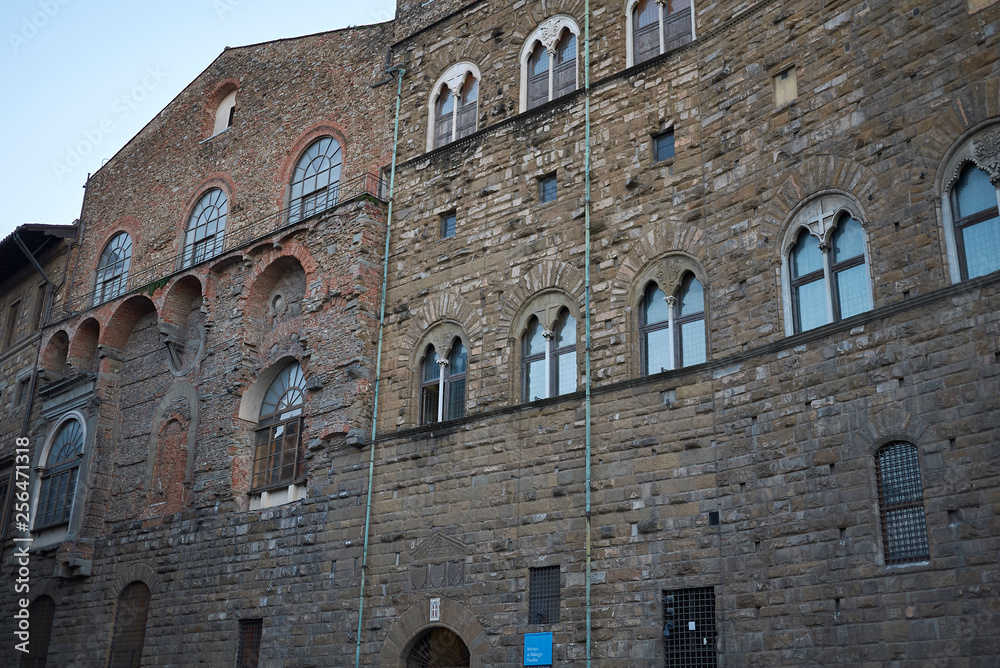 Florence, Italy - February 27, 2019 : View of Palazzo Vecchio