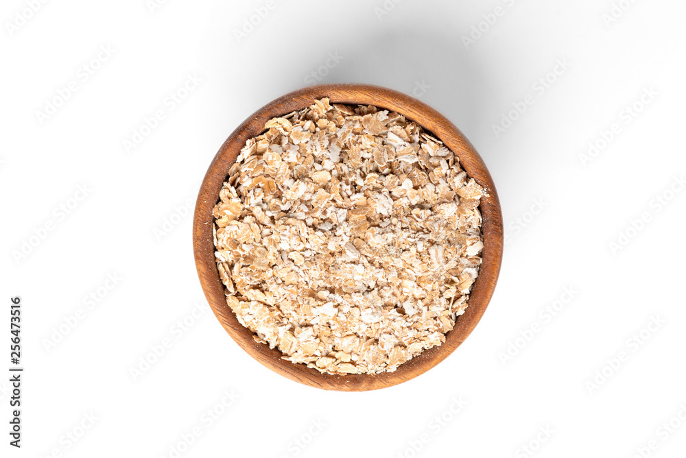 Wheat flakes isolated on white background. Wheat flakes isolated on white background.