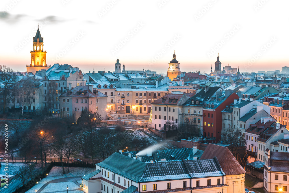 Panorama of old town in City of Lublin, Poland	 - obrazy, fototapety, plakaty 