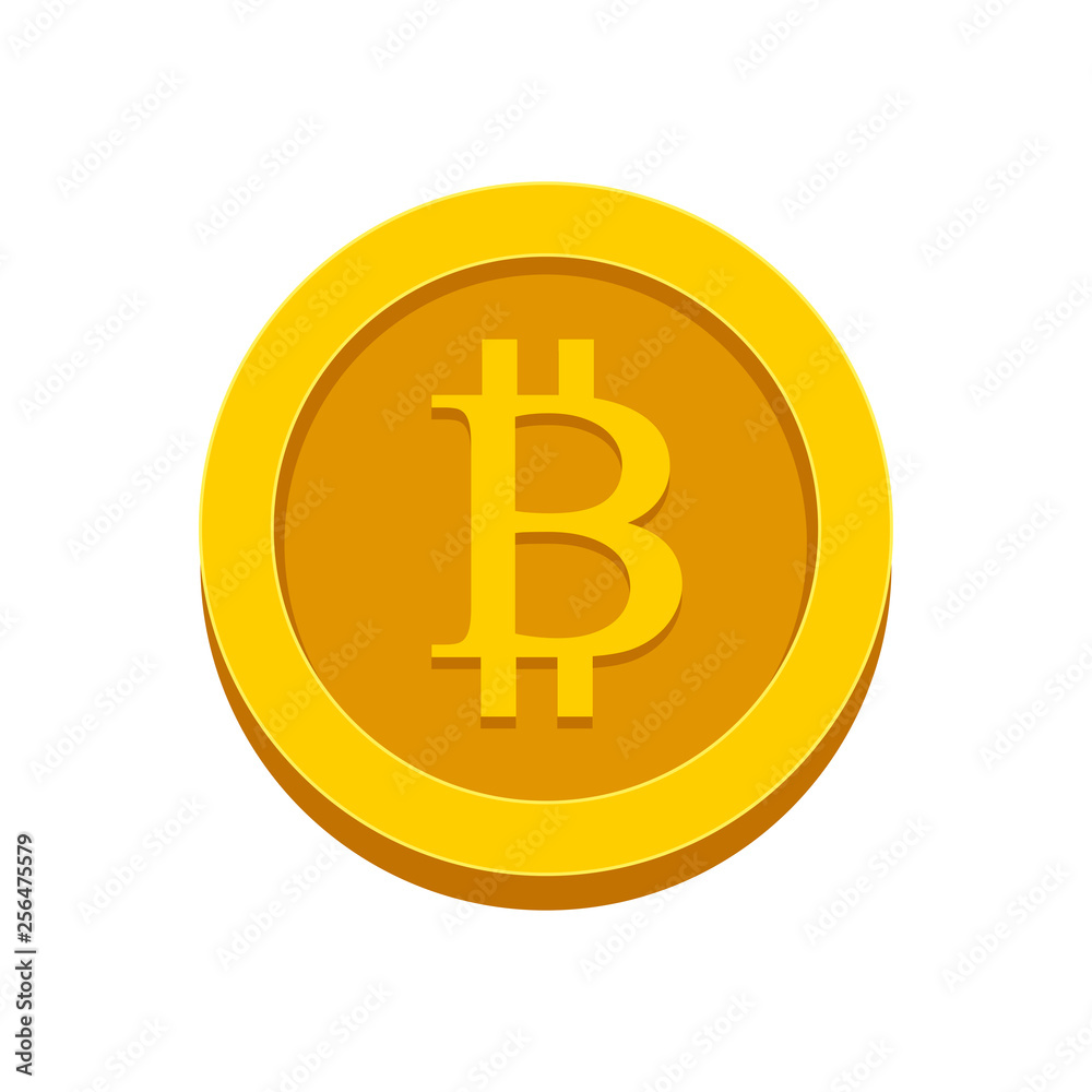 Bitcoin sign icon isolated on background. Internet money. Crypto currency symbol and coin image. Blockchain based secure cryptocurrency. Vector flat design Bitcoin sign icon isolated on background. Internet money. Crypto currency symbol and coin image. Blockchain based secure cryptocurrency. Vector flat design