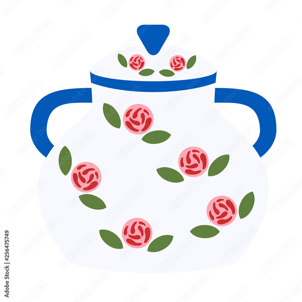 custom made wallpaper toronto digitalPot flat illustration on white