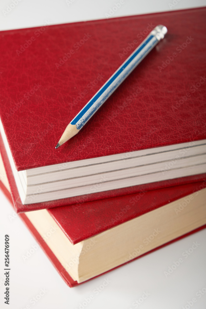 Naklejka premium book on white background