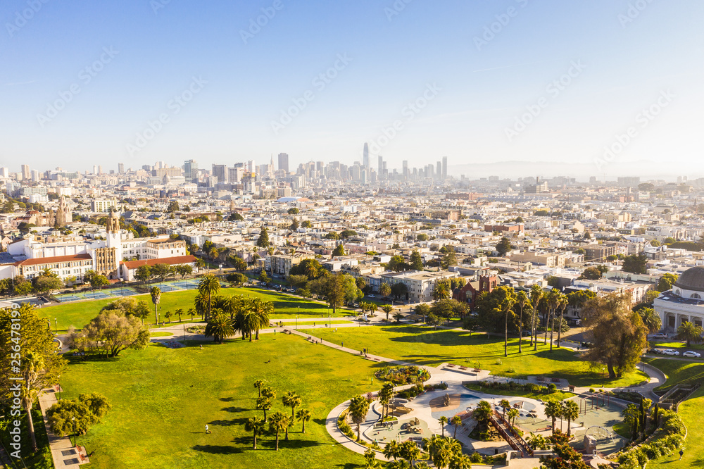 Obraz premium Mission Dolores Park San Francisco