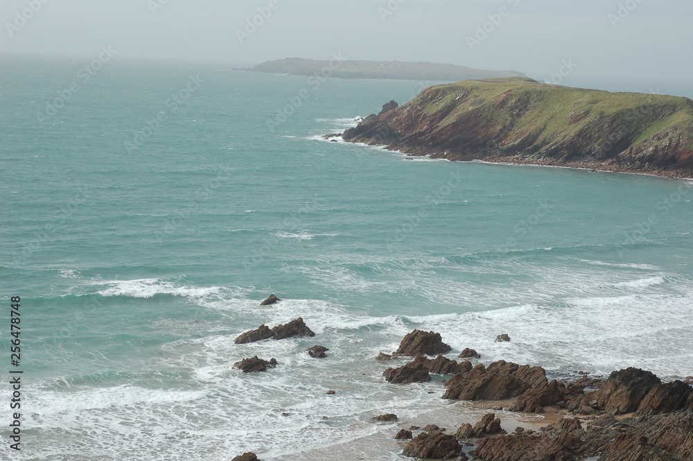 Wales coastline sea and rocks