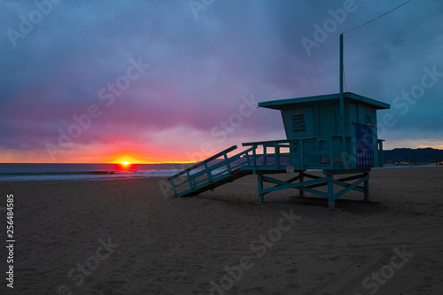 Santa Monica Beach Sunset © DanielStohl