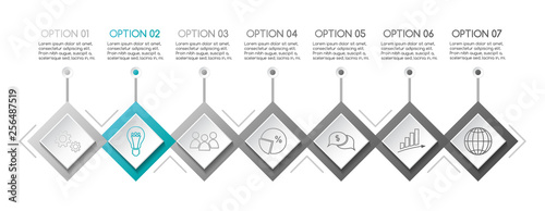 Business infograph with icons. Vector