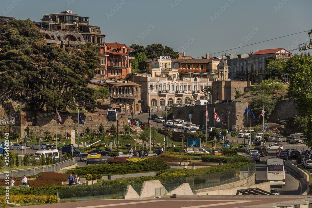 Panoramic view  of Tbilisi, Georgia