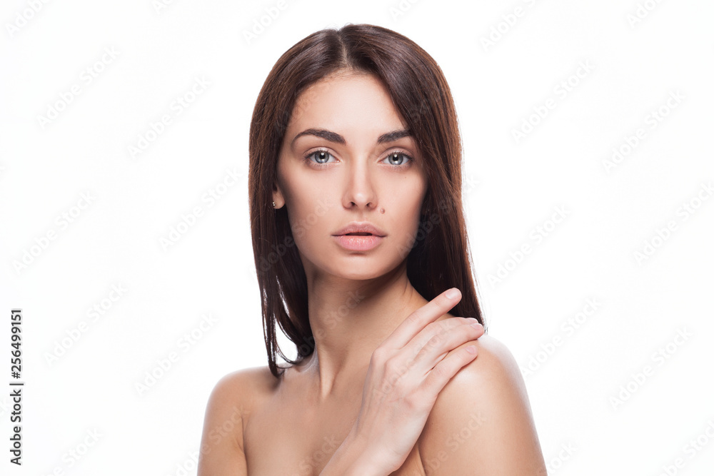 Fototapeta premium closeup portrait of beautyful woman with clean fresh skin