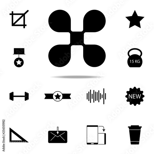 quadrupter icon. web icons universal set for web and mobile