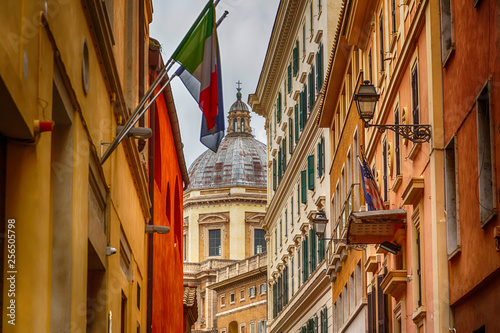 Canvas Print On the street of Rome