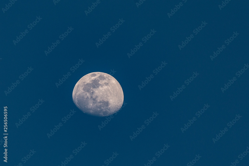 detail of moon with visible volcanos ans oceans at the moon detail of moon with visible volcanos ans oceans at the moon