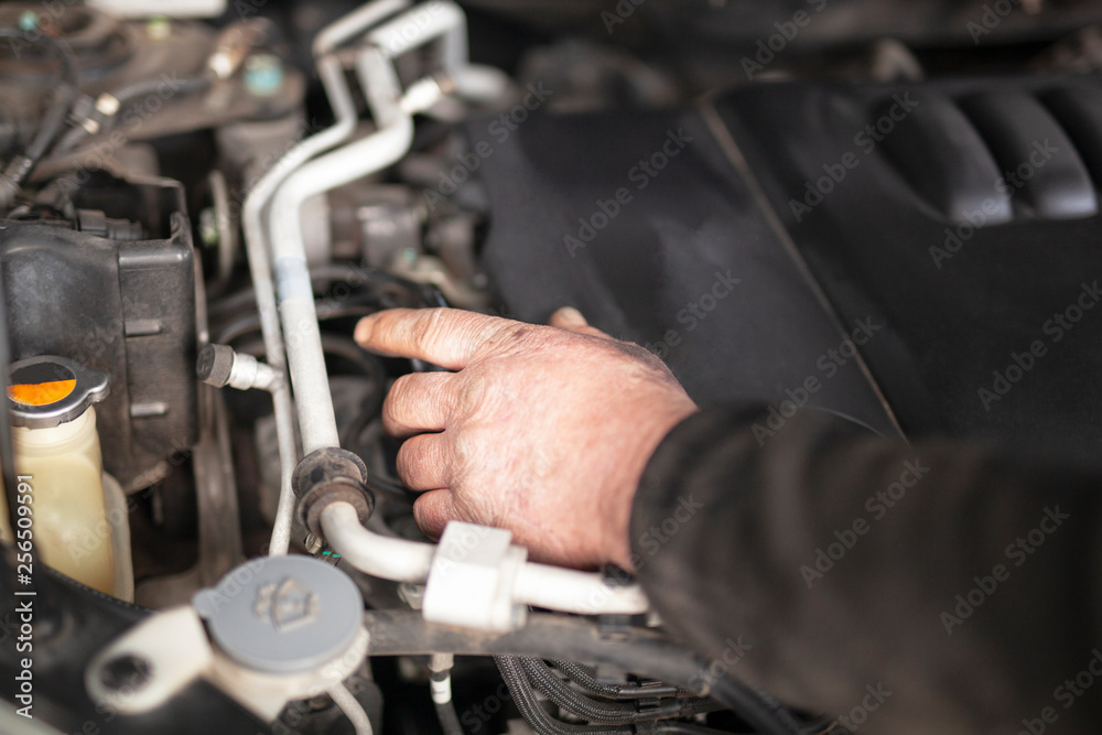 car mechanic at work car mechanic at work