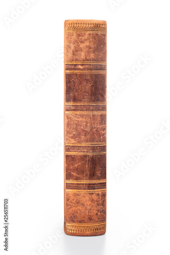 Obraz na płótnie Old book spine isolated with clipping path w salonie