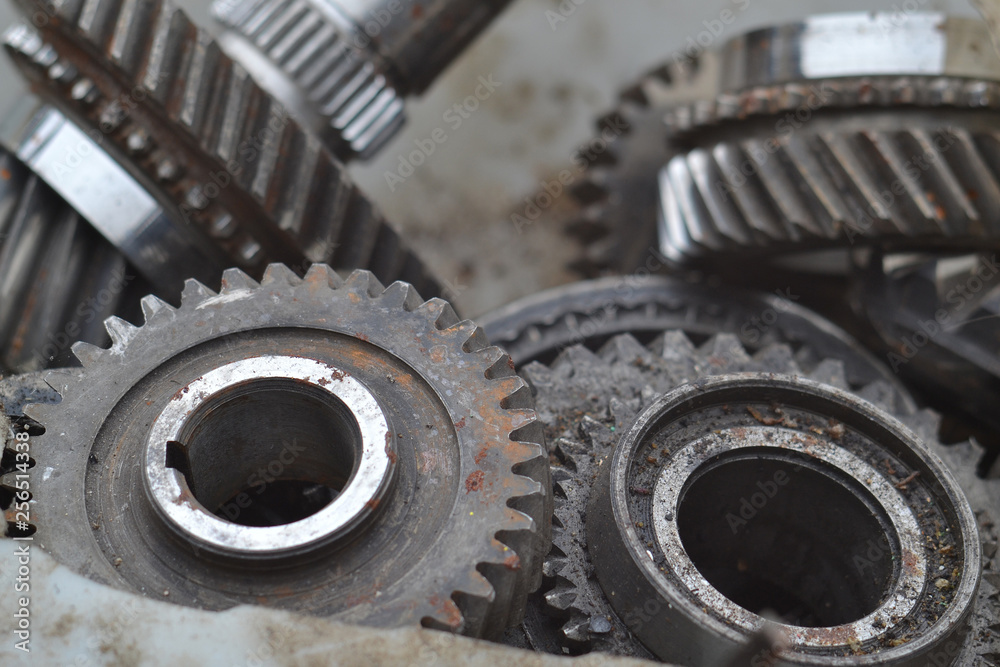 Old used gears.