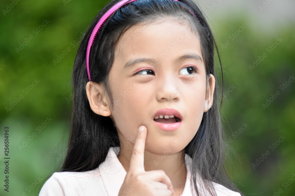 Youthful Filipina Girl With Toothache Youthful Filipina Girl With Toothache
