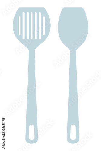 Metal kitchen tools flat icon vector isolated