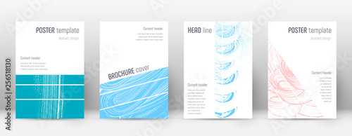 Cover page design template. Geometric brochure lay