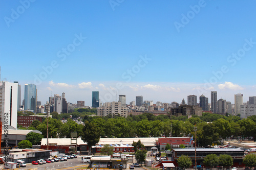 View of the Buenos Aires skyline during the day, Buenos Aires, Argentina