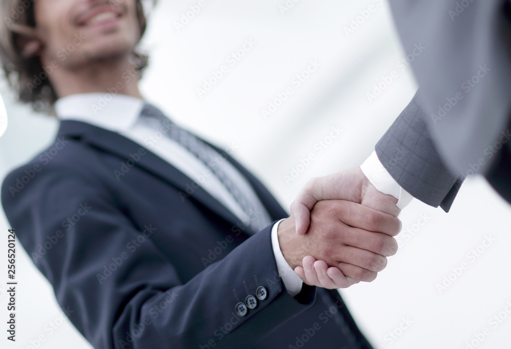 Shake hands, agreed to between the two men in the businesses.