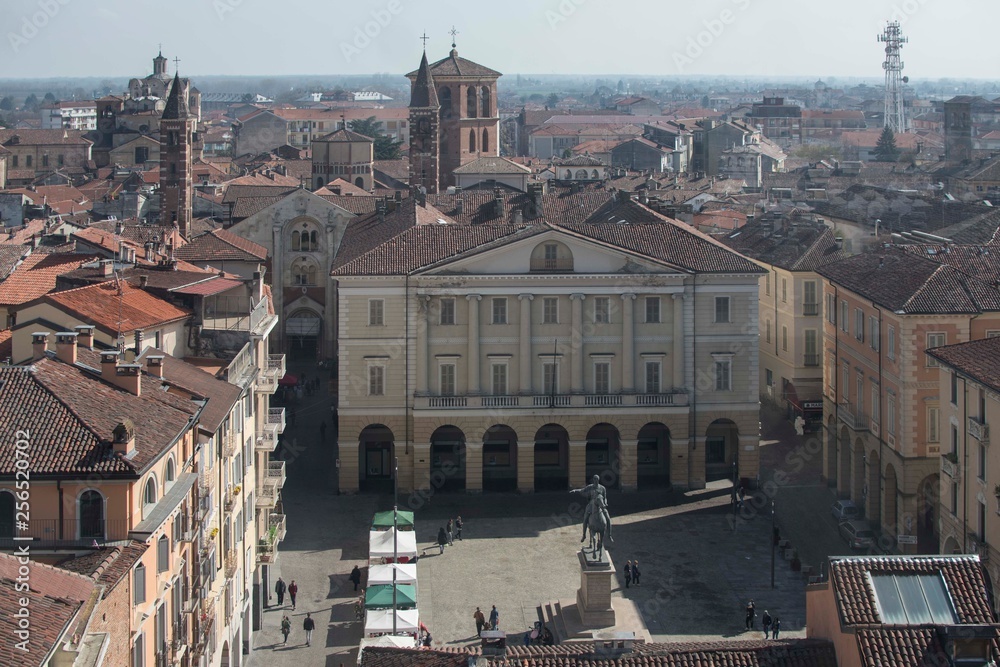 Panorama of Casale Monferrato 10 March 2019 from the Civic Tower