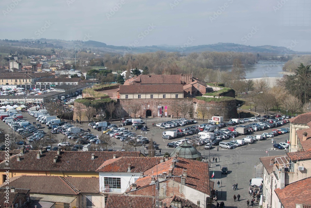 Panorama of Casale Monferrato 10 March 2019 from the Civic Tower