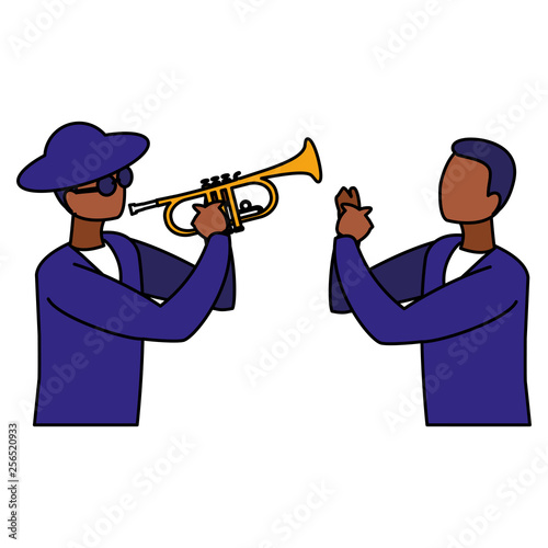 couple of musicians characters
