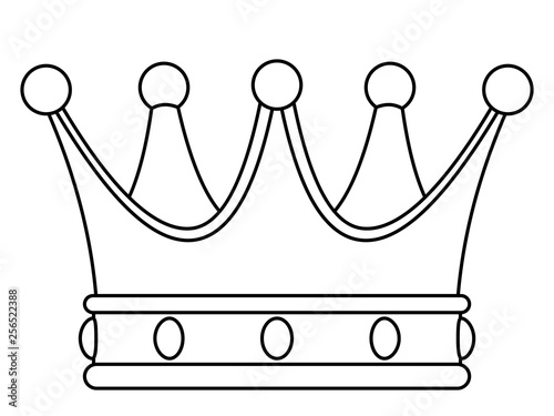 Crown contour illustration