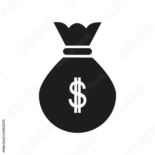 Money bag favorites icon vector