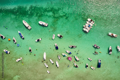 Spring Break boat party on the sandbar in the Florida Keys photo