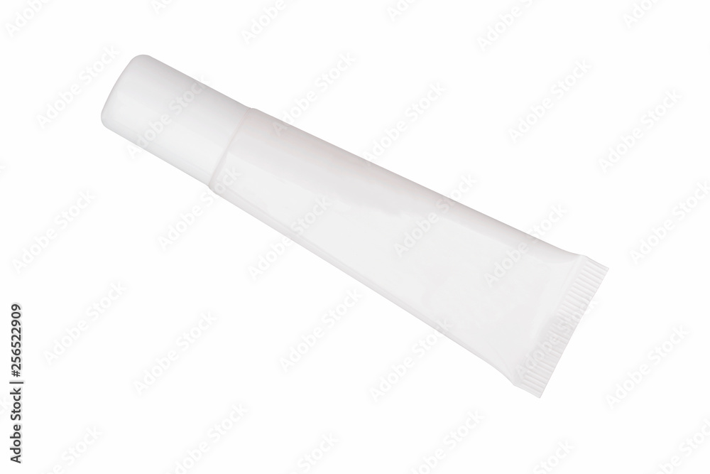 Blank tube isolated  on white background